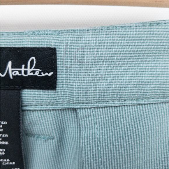 TravisMathew Golf Shorts Men’s 38 Blue-Green Stretch Moisture-Wicking Summer - Picture 9 of 12
